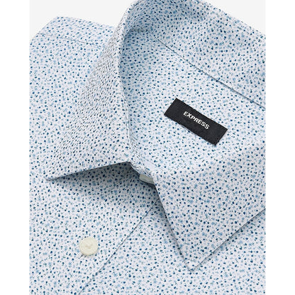 Slim Mini Floral Wrinkle-Resistant Everyday Performance Dress Shirt