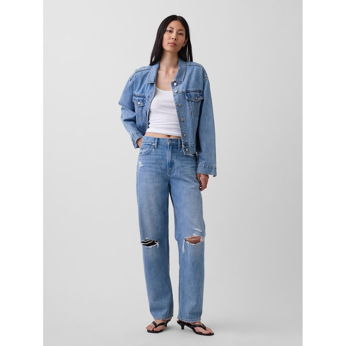 Women's High Rise Barrel Jeans