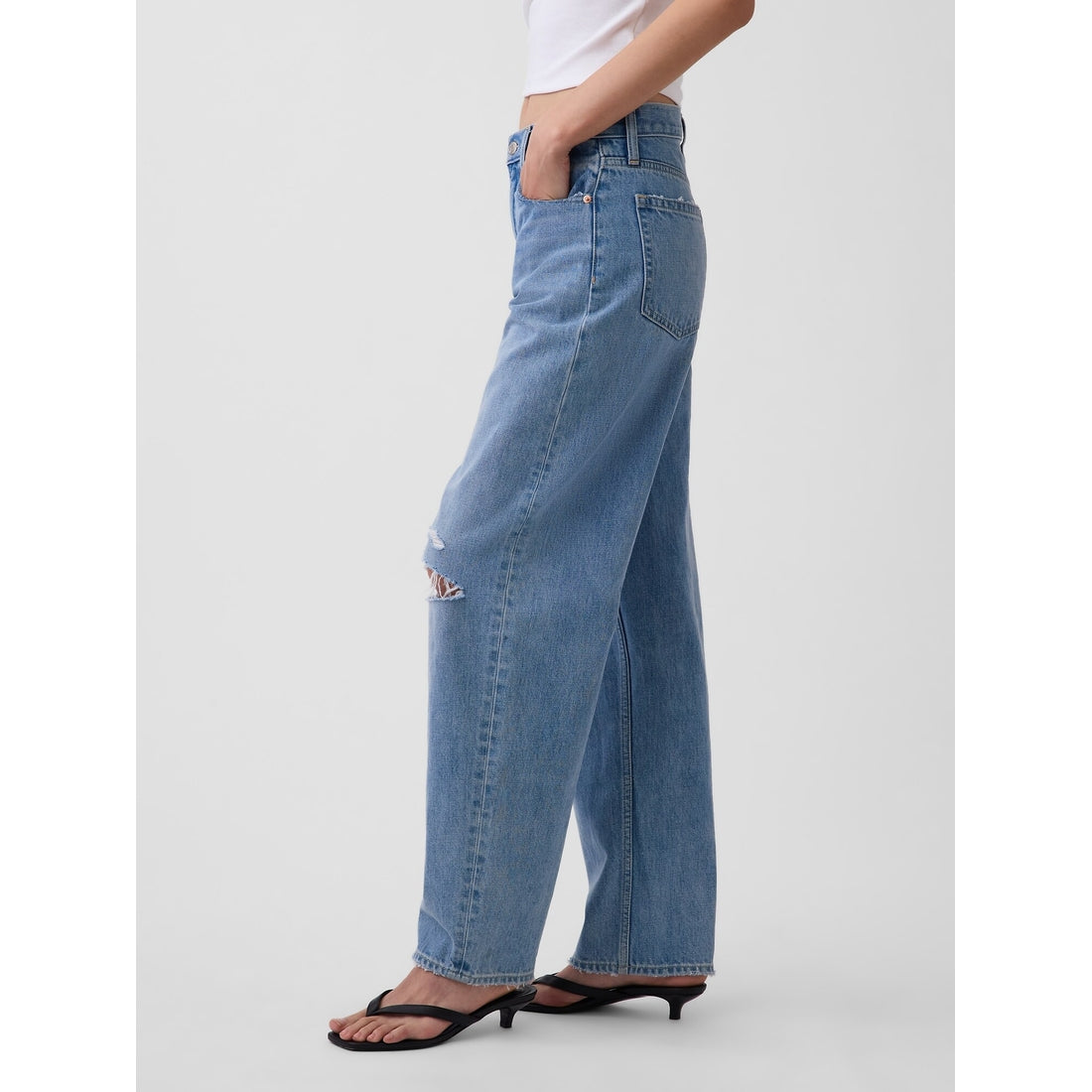 Women's High Rise Barrel Jeans