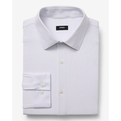 Slim Mini Dot Stretch Modern Tech 1MX Dress Shirt