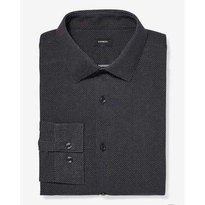 Slim Mini Dot Stretch Modern Tech 1MX Dress Shirt