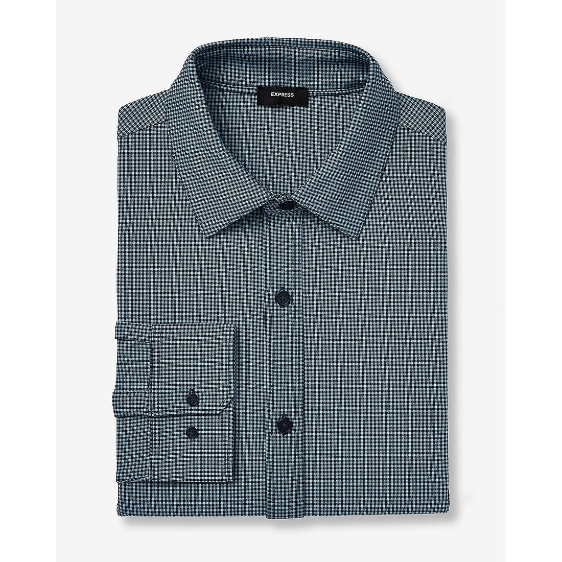Slim Mini Gingham Wrinkle-Resistant Everyday Performance Dress Shirt