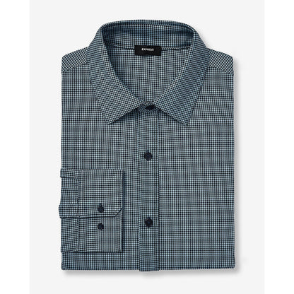 Slim Mini Gingham Wrinkle-Resistant Everyday Performance Dress Shirt