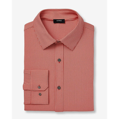 Slim Mini Gingham Wrinkle-Resistant Everyday Performance Dress Shirt