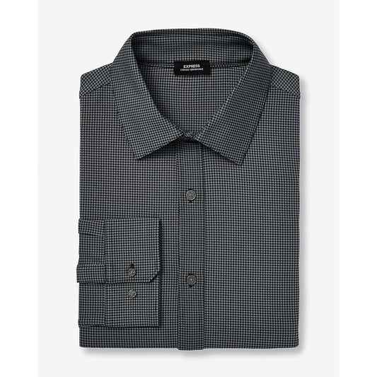 Slim Mini Gingham Wrinkle-Resistant Everyday Performance Dress Shirt