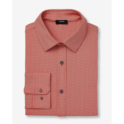 Slim Mini Gingham Wrinkle-Resistant Everyday Performance Dress Shirt