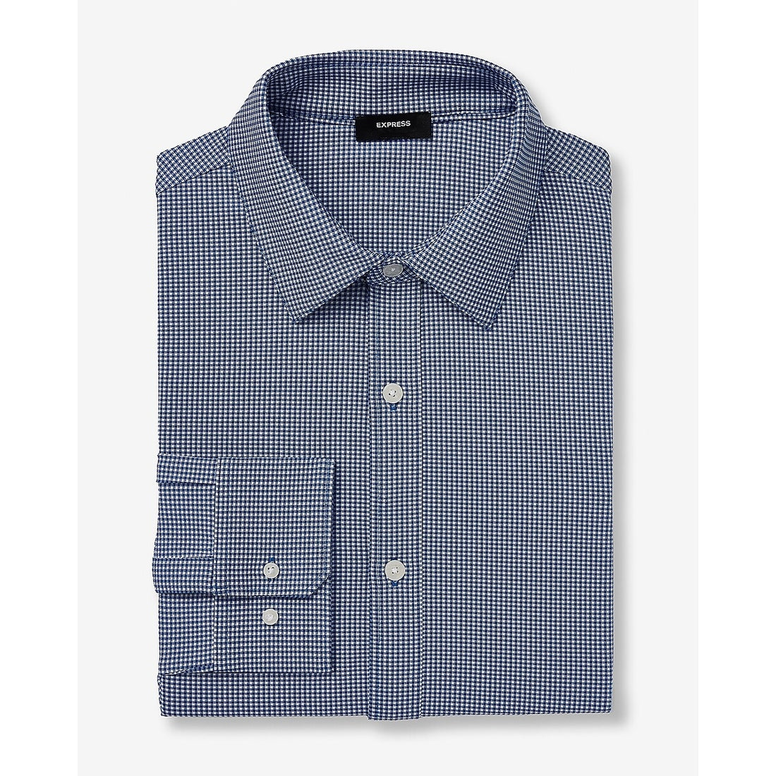 Slim Mini Gingham Wrinkle-Resistant Everyday Performance Dress Shirt
