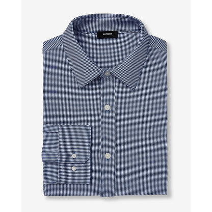 Slim Mini Gingham Wrinkle-Resistant Everyday Performance Dress Shirt