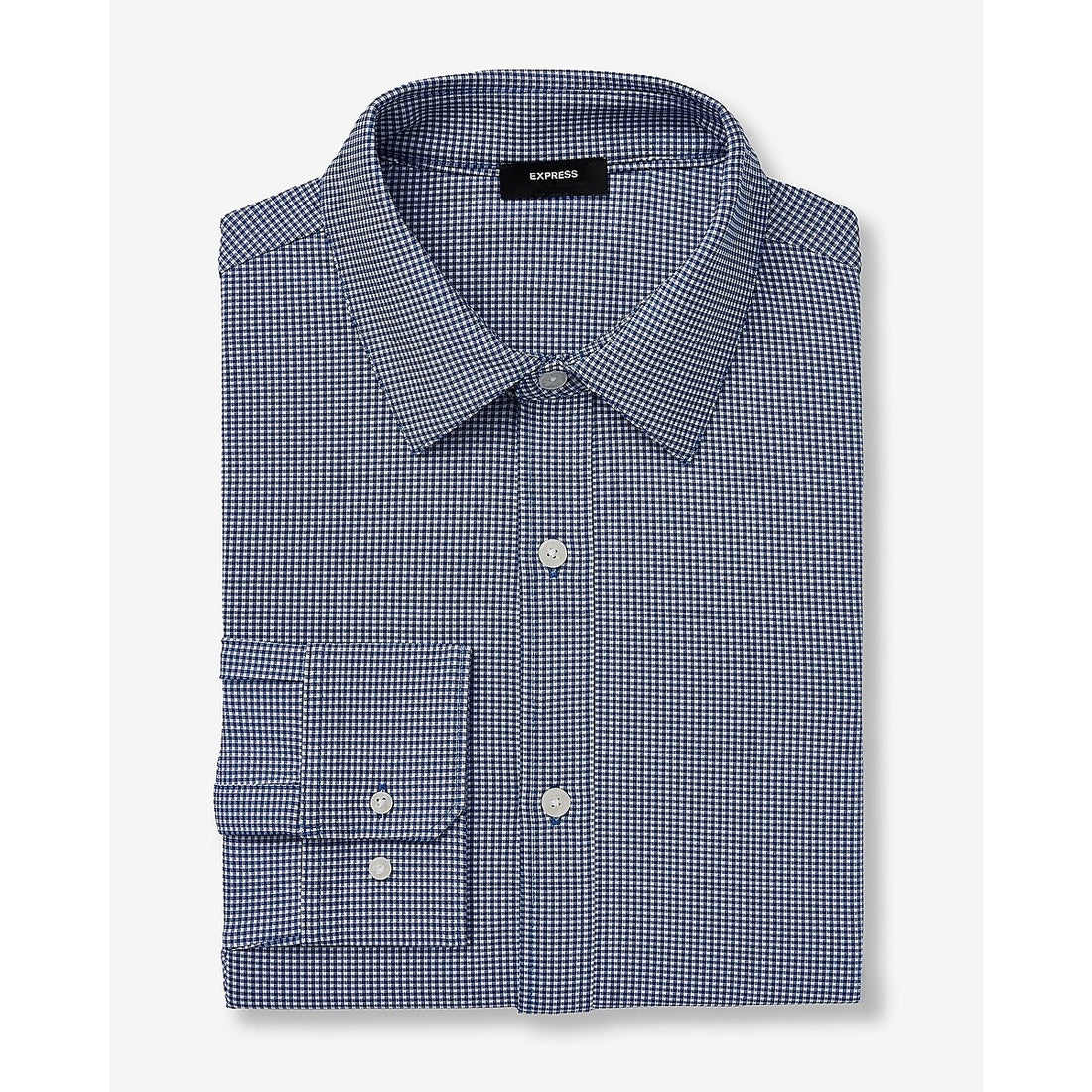 Slim Mini Gingham Wrinkle-Resistant Everyday Performance Dress Shirt
