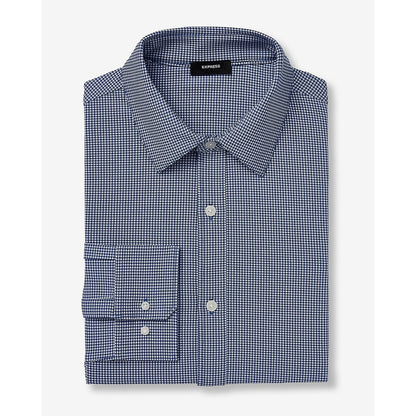 Slim Mini Gingham Wrinkle-Resistant Everyday Performance Dress Shirt