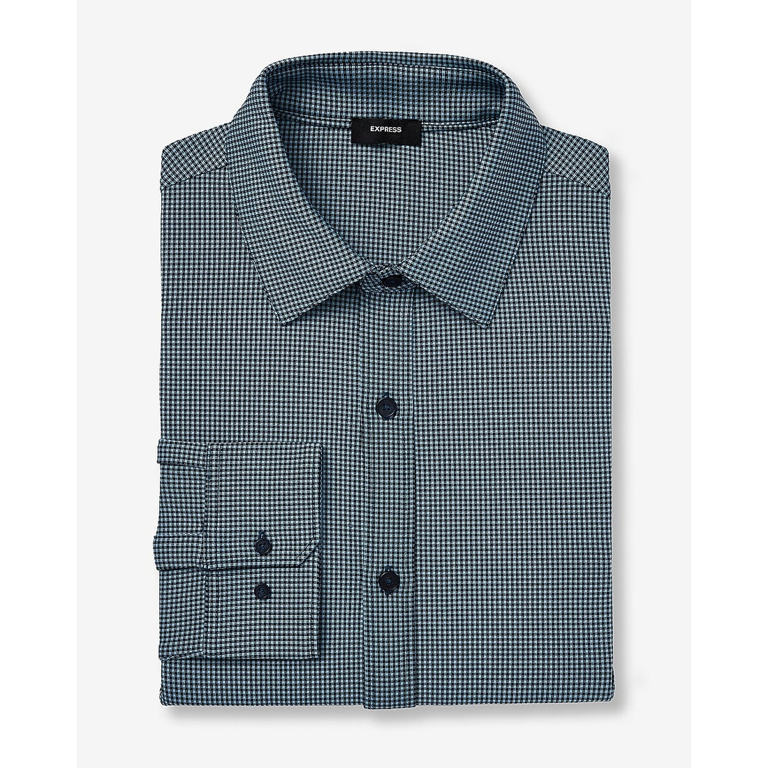 Slim Mini Gingham Wrinkle-Resistant Everyday Performance Dress Shirt