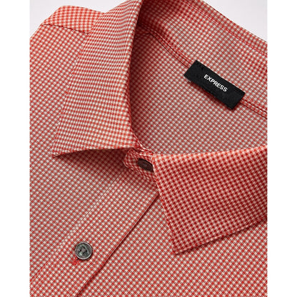 Slim Mini Gingham Wrinkle-Resistant Everyday Performance Dress Shirt