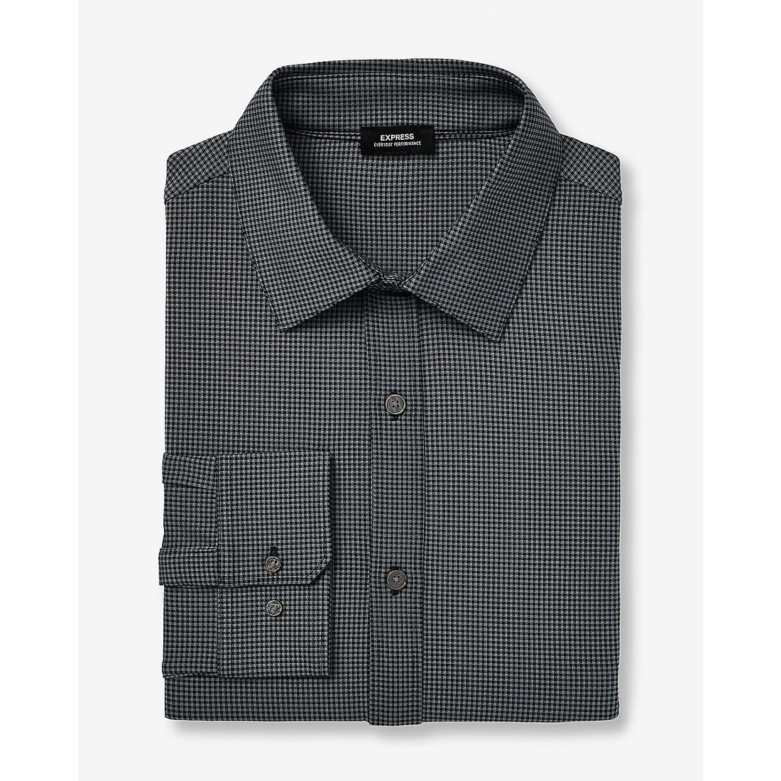 Slim Mini Gingham Wrinkle-Resistant Everyday Performance Dress Shirt