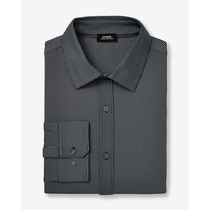 Slim Mini Gingham Wrinkle-Resistant Everyday Performance Dress Shirt