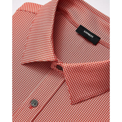 Slim Mini Gingham Wrinkle-Resistant Everyday Performance Dress Shirt