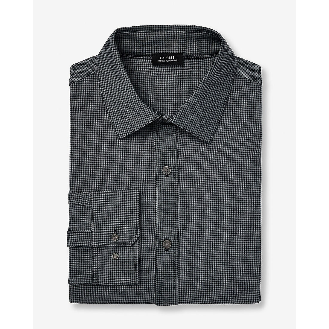 Slim Mini Gingham Wrinkle-Resistant Everyday Performance Dress Shirt
