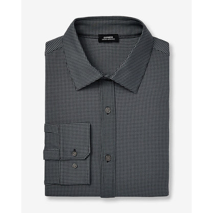 Slim Mini Gingham Wrinkle-Resistant Everyday Performance Dress Shirt