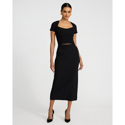 Body Contour Bandage Cap Sleeve Tee