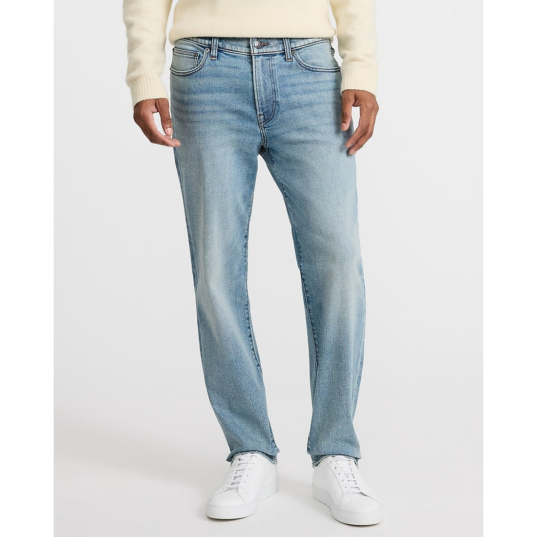 Slim Light Wash Hyper Stretch Jeans
