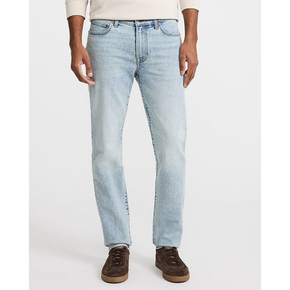 Slim Straight Light Wash Stretch Jeans