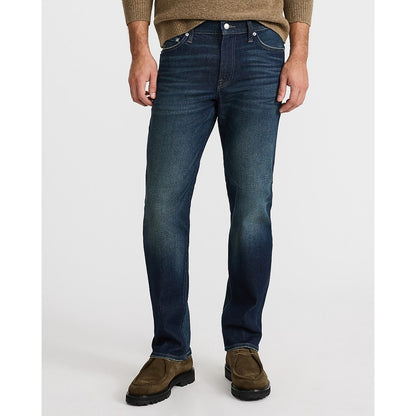 Slim Straight Medium Wash Stretch Jeans