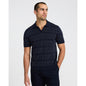 Cotton Mini Square Dot Johnny Collar Sweater Polo
