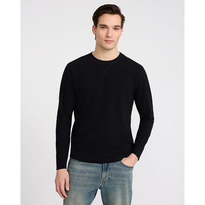 Classic Fit Long Sleeve Crew Neck V-Stitch T-Shirt