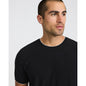 Textured Contrast Trim Perfect Fit Premium Weight Crew Neck T-Shirt