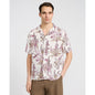 Floral Bird Camp Collar Short Sleeve Shirt