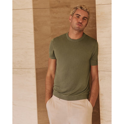 Luxtouch Jersey Crew Neck Sweater T-Shirt