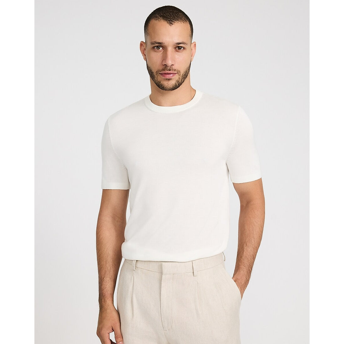 Luxtouch Jersey Crew Neck Sweater T-Shirt