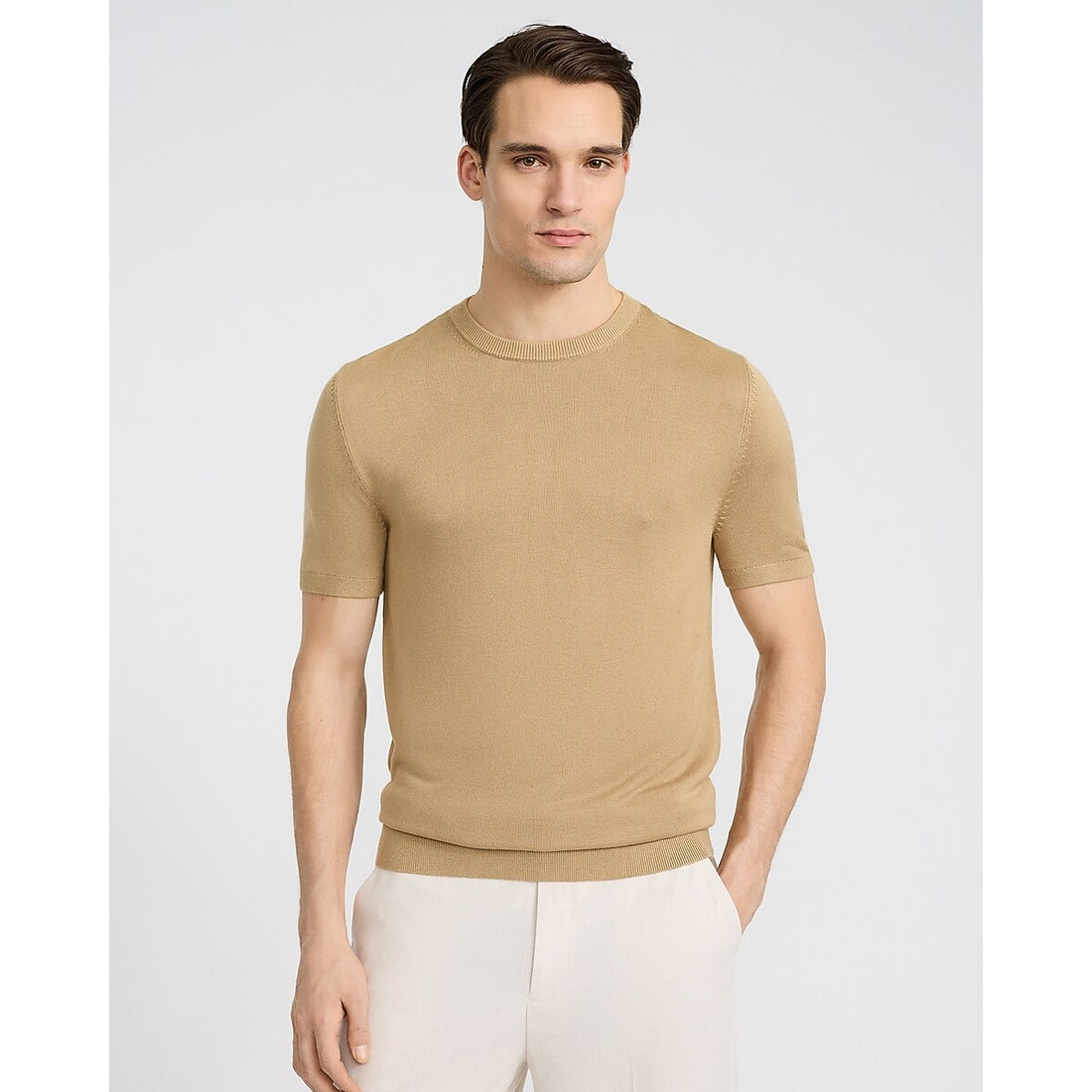 Luxtouch Jersey Crew Neck Sweater T-Shirt