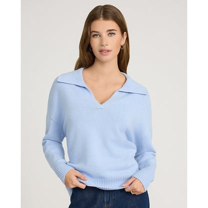 Airy Soft Johnny Collar Sweater