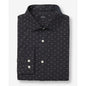Modern Slim Mini Dot Spread Collar Stretch Cotton 1MX Dress Shirt