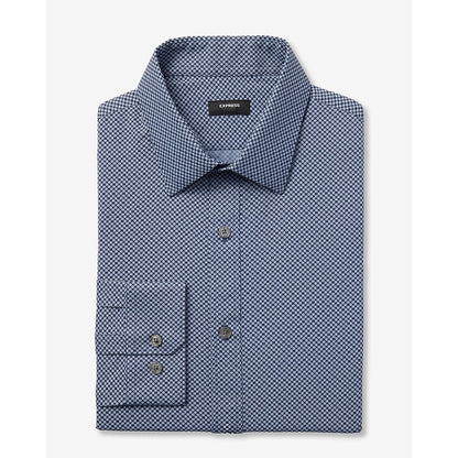 Slim Mini Geo Floral Wrinkle-Resistant Everyday Performance Dress Shirt