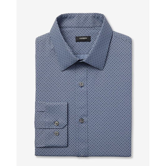 Slim Mini Geo Floral Wrinkle-Resistant Everyday Performance Dress Shirt