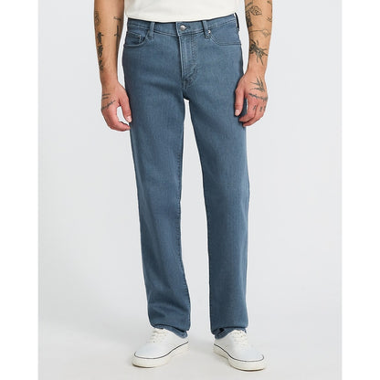 Slim Straight Dark Gray Wash Flex Fleece Jeans