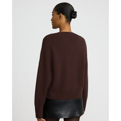Airy Soft Jacquard Crew Neck Sweater