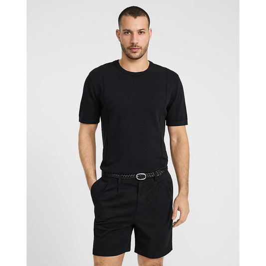 8"  Comfort Waist Hyper Stretch Double Pleat Chino Shorts