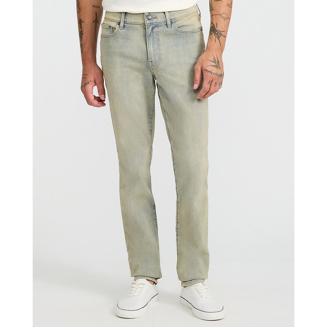Slim Acid Light Wash Stretch Jeans