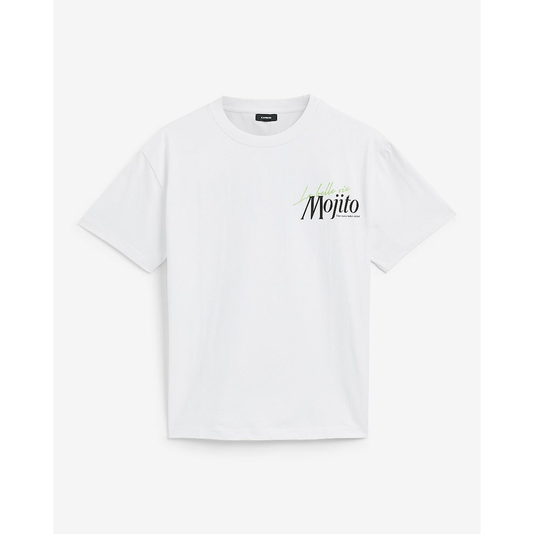 Mojito Cotton White Graphic T-Shirt