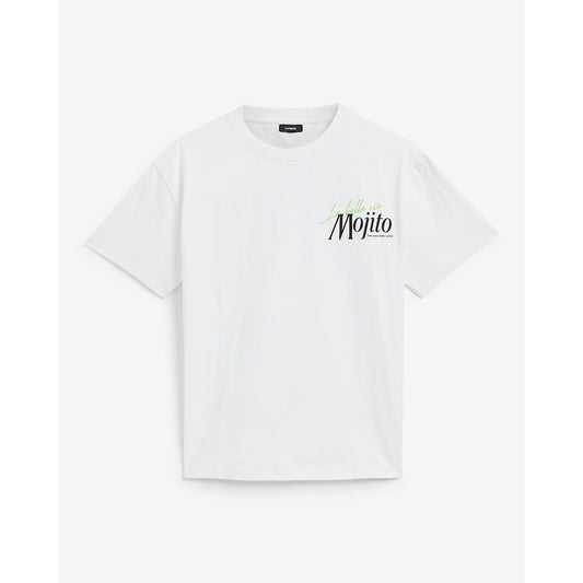 Mojito Cotton White Graphic T-Shirt
