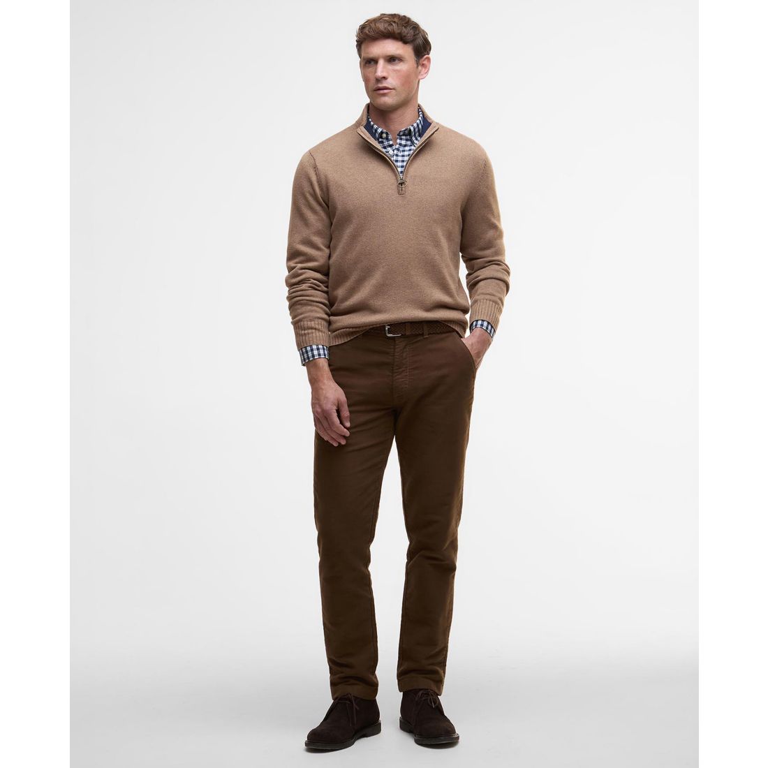 Barbour Men's Kelson Quarter-Zip Pullover Sweater