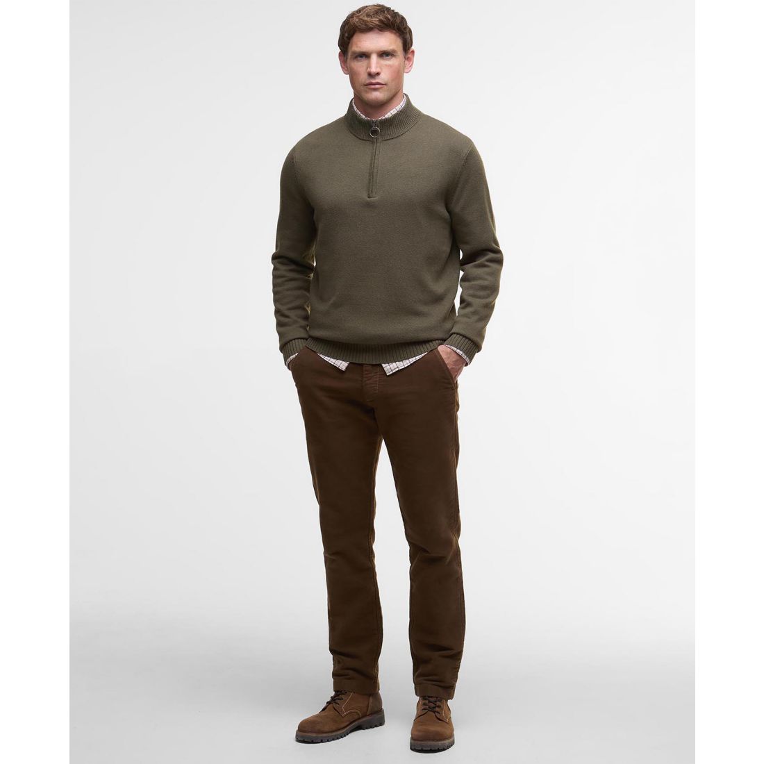 Barbour Men's Kelson Quarter-Zip Pullover Sweater