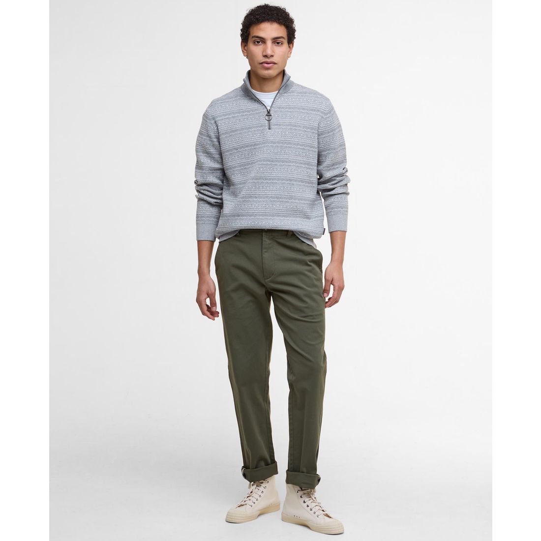 Barbour Men's Dartfield Quarter-Zip Pullover Sweater