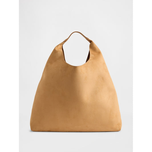 Women's Vegan Suede Slouchy Tote Bag