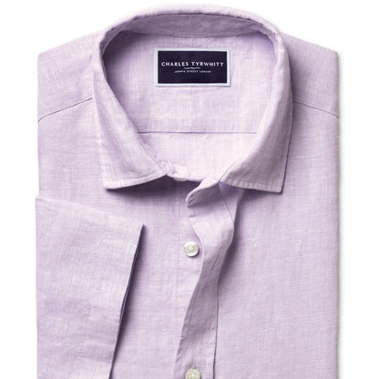 Charles Tyrwhitt Men's Slim-Fit Button-Down Linen Shirt