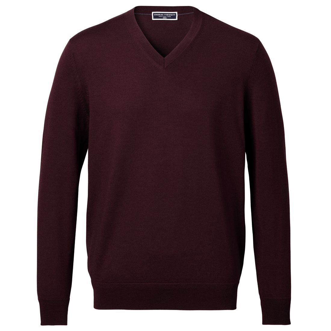 Charles Tyrwhitt Men's V-Neck Regular-Fit Sweater