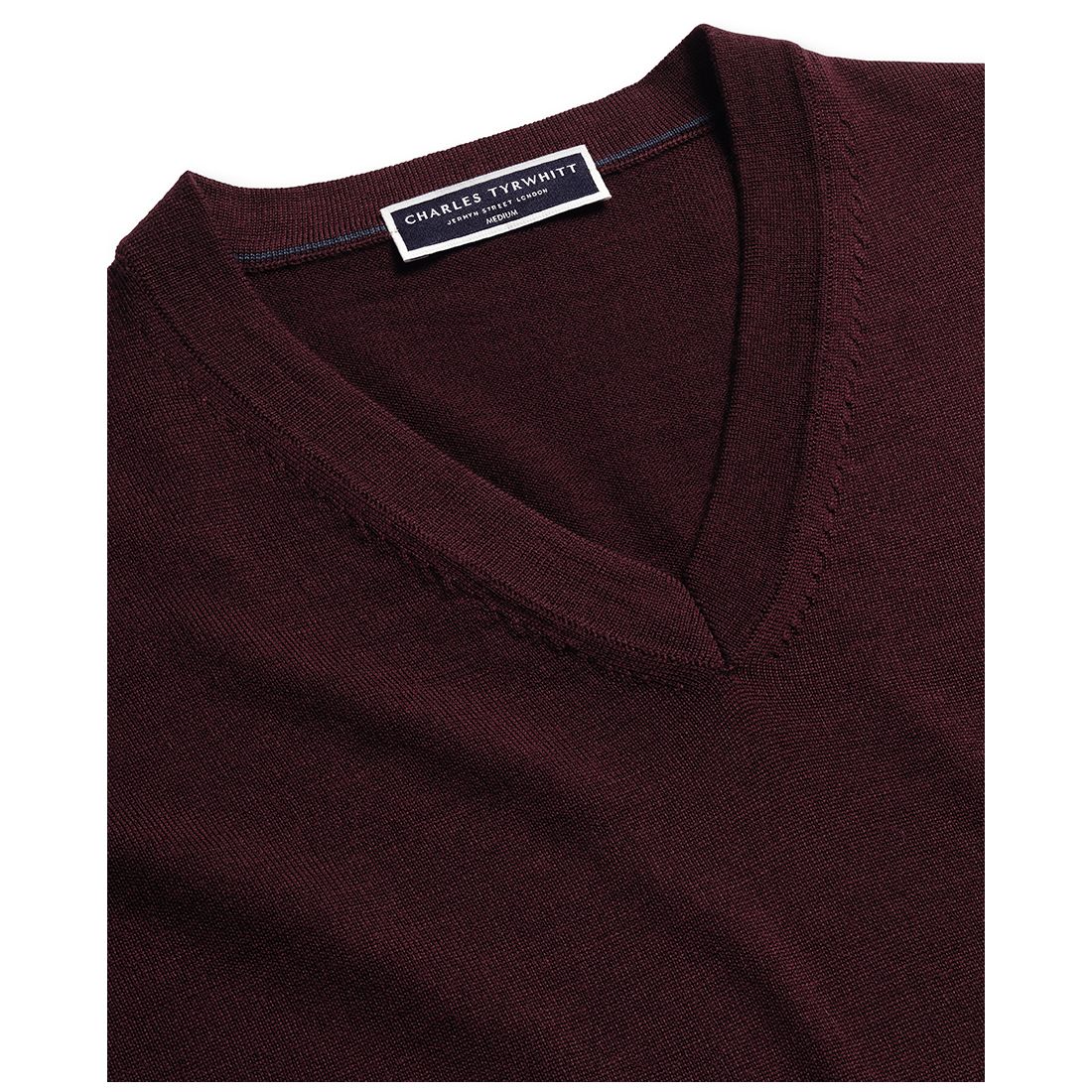 Charles Tyrwhitt Men's V-Neck Regular-Fit Sweater