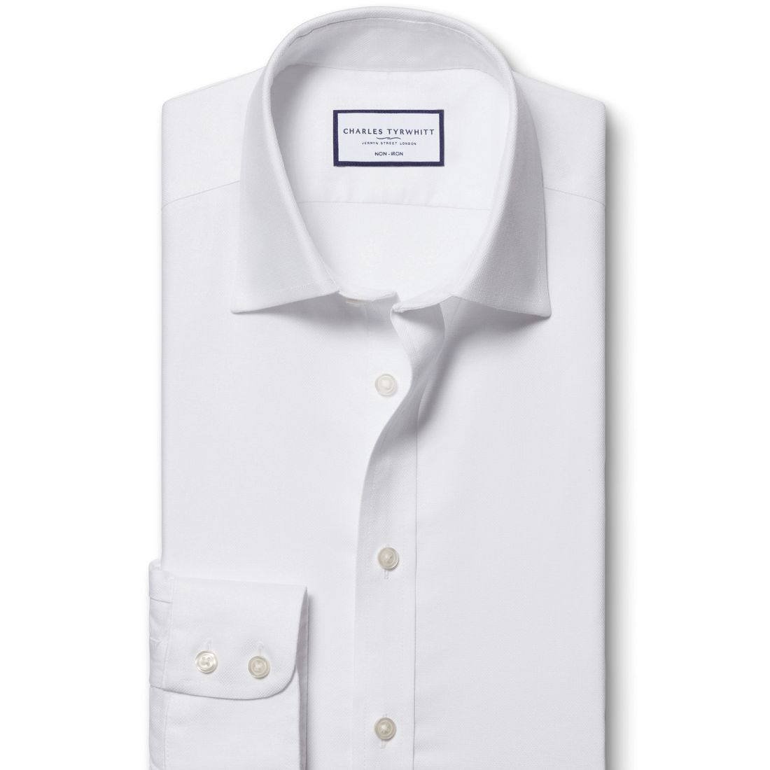 Charles Tyrwhitt Men's Slim-Fit Non-Iron Royal Oxford Dress Shirt
